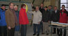 Die Besuchergruppe mit dem Firmeninhaber Uwe Henkel Reinhard Kahl und dem 1. Stadtrat Georg Röse